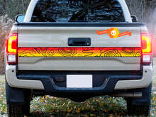 Vintage topografische strip vinyl stickers voor Toyota-trucks_4
