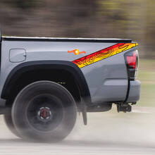 Vintage topografische strip vinyl stickers voor Toyota-trucks_5