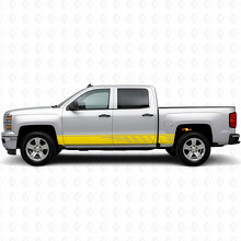 Gestreepte Slot Deur- en Rocker Paneel Vinyl Strepen voor Chevrolet Silverado 1500 K2XX 2014-2019_3