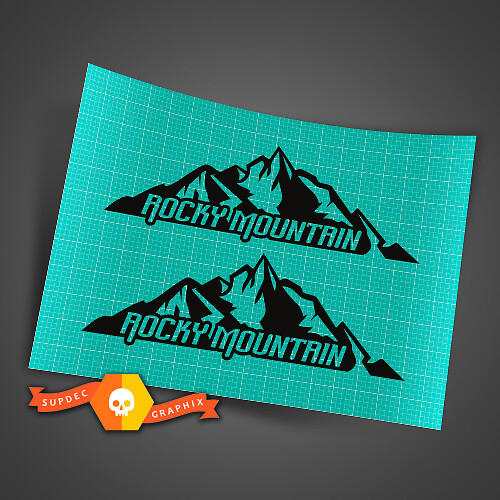 Rubicon Rocky Mountain Zijdecal Sticker Set 2 voor Jeep Wrangler