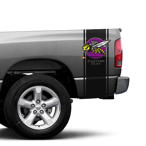 Aangepaste tekst Rumble Bee-logo vrachtwagenstickers voor Dodge RAM