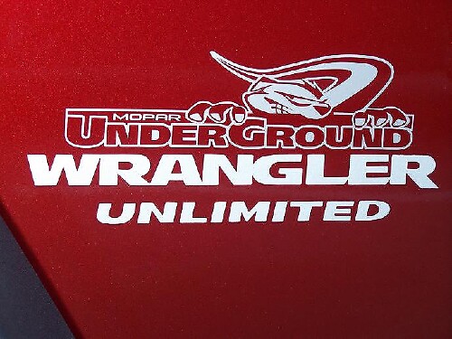 Underground Motorkap Sticker Decal 2 voor Jeep Wrangler Unlimited