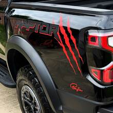 2x nieuwe Ford F150 Raptor 2022 2 kleuren zijbed grafische sticker sticker 2
