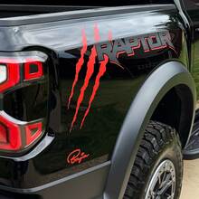 2x nieuwe Ford F150 Raptor 2022 2 kleuren zijbed grafische sticker sticker 3