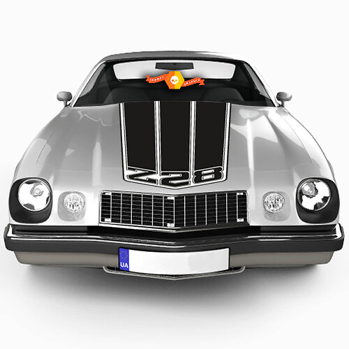 Z28 Triple Kap en Kofferbak Strepen Vinyl Decal Kit voor Chevrolet Camaro Z28