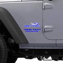 Custom Underground Stijl Zij Vinyl Decal Kit voor Jeep Wrangler Unlimited_2