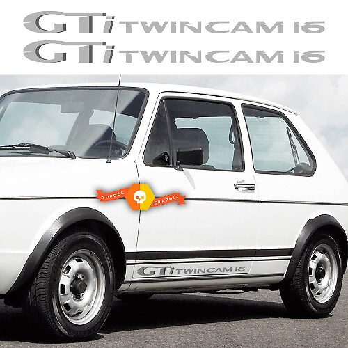 GTi Twin Cam 16-zijdelingse decalset voor Volkswagen Golf GTI Mk1