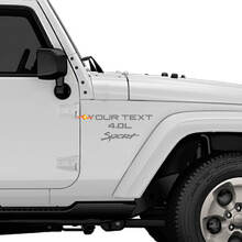 Sport 4.0 Stickers Decals Kit YJ TJ - Duurzame Vinyl voor Jeep Wrangler 2