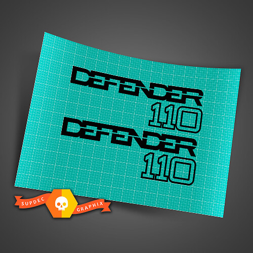 Paar Land Rover Defender 110 achterklep Decal voor Land Rover Defender 110 Sticker
