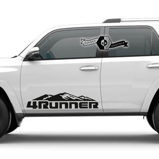 2x 4Runner 2023 Zijdeur Vinyl Mountains Decals streepstickers voor Toyota 4Runner TRD
