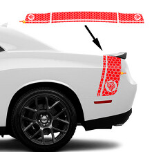 Wildcat honingraat stijl zijwand kofferbak vinyl sticker voor Dodge Challenger_3