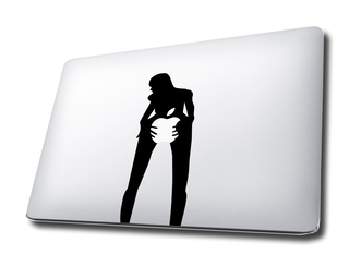 Meisje MacBook sticker sticker
