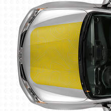 Topografische kaart motorkap vinylsticker voor Toyota RAV4 2016_5