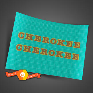 Paar Jeep Cherokee 2 Colors Hood-stickers stickers
