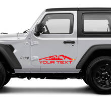 Aangepaste Mountain Side Vinyl Decal Set voor Jeep Wrangler Unlimited_2