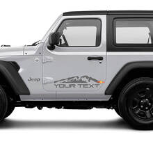 Aangepaste Mountain Side Vinyl Decal Set voor Jeep Wrangler Unlimited_3