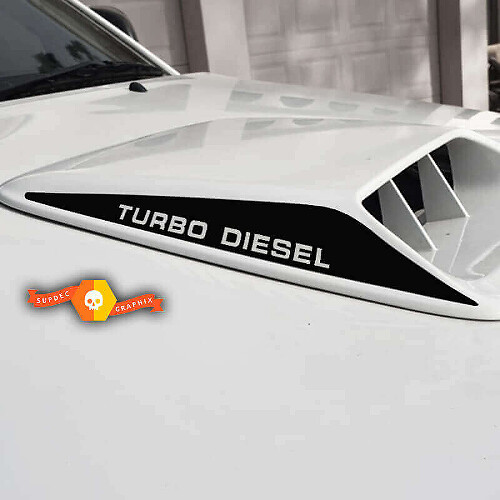 Turbo Diesel Motorkap Scoop Vinyl Sticker voor Toyota Hilux