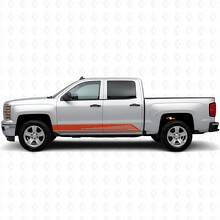 Parallele Contour Deur- & Sierlijsten Vinyl Strepen voor Chevrolet Silverado 1500 K2XX 2014-2019_4