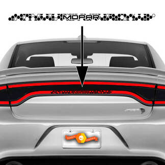 Dodge Charger Achterlicht Accent Sticker 2015- 2022+ 2023+ Honeycomb Hellcat Scat Pack Mopar SRT 392

