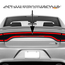 Aangepaste mistvlinder stijl achterlichten kofferbak vinyl sticker voor Dodge Charger 2015-2023_2