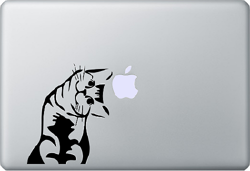 Miauw kat sticker sticker voor MacBook laptop
