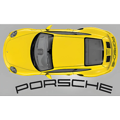Porsche 911 991 Turbo Racing Achtervleugel Strepen Decal Sticker