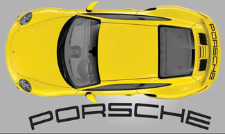Porsche 991 Turbo Racing staartspoiler strepen sticker sticker
