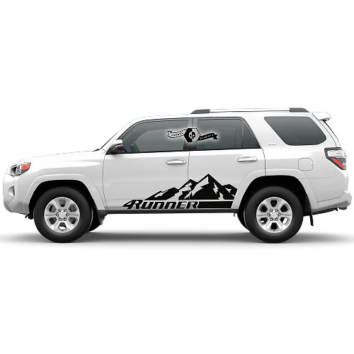 Paar 4Runner 2023 Zijdeuren Vinyl Bergen Decals Rocker Panel Stickers voor Toyota 4Runner
