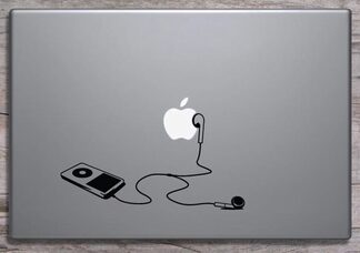 iPod Vintage sticker voor laptop MacBook
