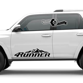 Paar 4Runner 2023 Side Vinyl Mountains Decals Stickers voor Toyota 4Runner twee kleuren
