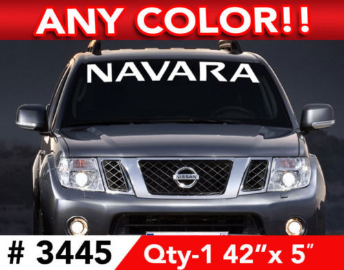 Navara Voorruit Banner Vinyl Decal Voor Nissan Navara