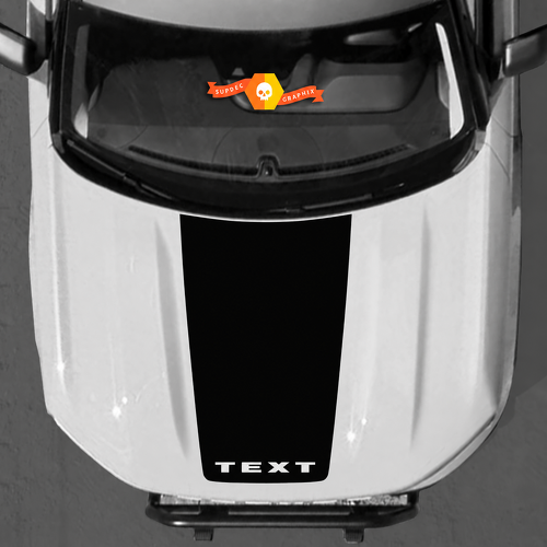 Aangepaste Tekst Motorkap Vinyl Decal Kit Sticker Graphic voor Musclecar paard 2021-2022