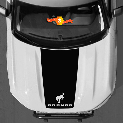 Nieuwe Ford Bronco 2021 2022 Logo Hood Vinyl Decal Kit Sticker Graphic