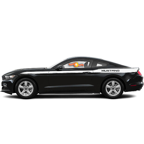 Set Ford Mustang 2015-2017 Mustang Logo Zijstreep Vinyl Decal Sticker Grafisch Kit

