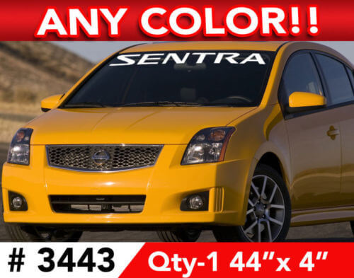 Sentra Voorruitbanner Vinyl Sticker voor Nissan Sentra