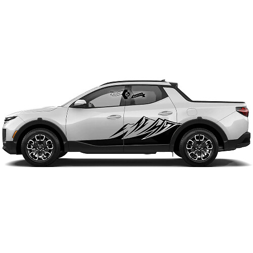 Mountain Rocker Paneel Vinyl Decal Kit voor Hyundai Santa Cruz