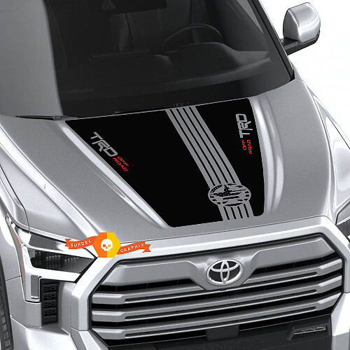 TRD Militaire Ster USA Vlag Motorkap Vinyl Decal Sticker voor Toyota Tundra 2022