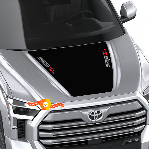 SR5 Off Road motorkap vinyl decal sticker voor Toyota Tundra 2022