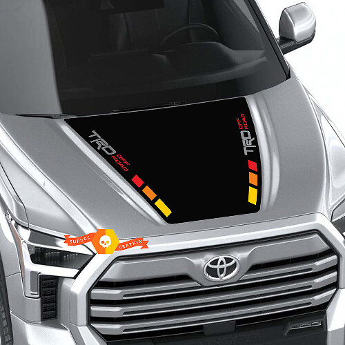 TRD Off Road Vintage Strepen Motorkap Vinyl Decal Sticker voor Toyota Tundra 2022