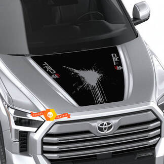 Nieuwe Toyota Tundra 2022 Hood TRD SR5 Blood Punisher Wrap Decal Sticker Graphics SupDec Design
