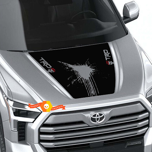 TRD Punisher Stijl Spatkap Motief Vinyl Decal Sticker voor Toyota Tundra 2022