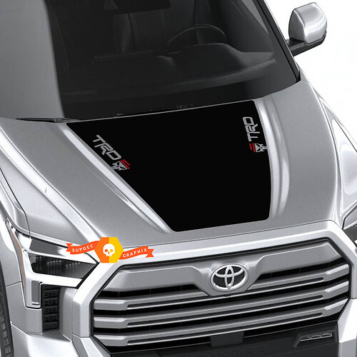 TRD Punisher Skull Motorkap Vinyl Decal Sticker voor Toyota Tundra 2022