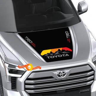 Nieuwe Toyota Tundra 2022 Hood TRD SR5 Vintage Wrap Decal Sticker Graphics SupDec Design
