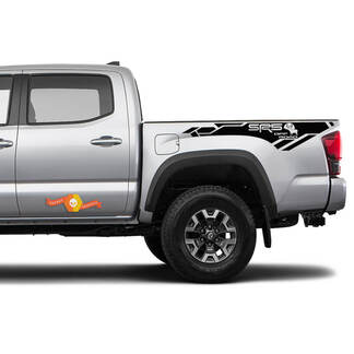 Paar Toyota Tacoma 2016 2022 SR5 OFF ROAD Moose Bed Vinyl Decal Sticker Graphics
