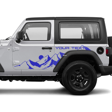 2 Nieuwe JEEP Wrangler Deur Decal Sticker Maan Bergen zij Graphics Decal Sticker
 2