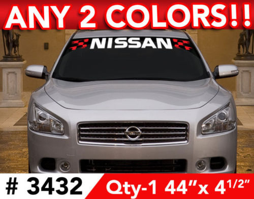 Nissan Voorruit Banner Vinyl Decal voor Maxima Altima 370Z