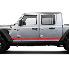 Set Rocker Panel Deuren Jeep Gladiator 2019 2020 2021 Voor Beide Zijden Vinyl Graphics Decal Sticker
 3
