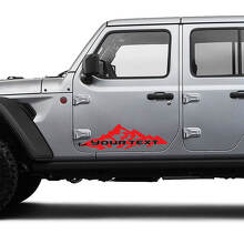 Paar Jeep Gladiator Deur Bergen Twee Kleuren Vinyl Graphics Decal Sticker
 2