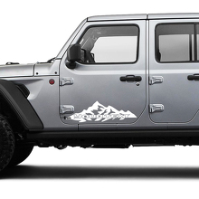 Mountains Deur Aangepaste Tekst Vinyl Grafische Decal Sticker voor Jeep Gladiator 2