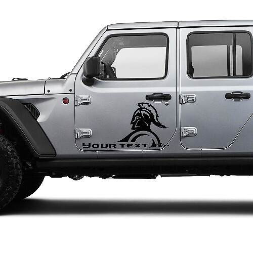 Aangepaste tekst Gladiator Deur Vinyl Graphics Decal Sticker voor Jeep Gladiator